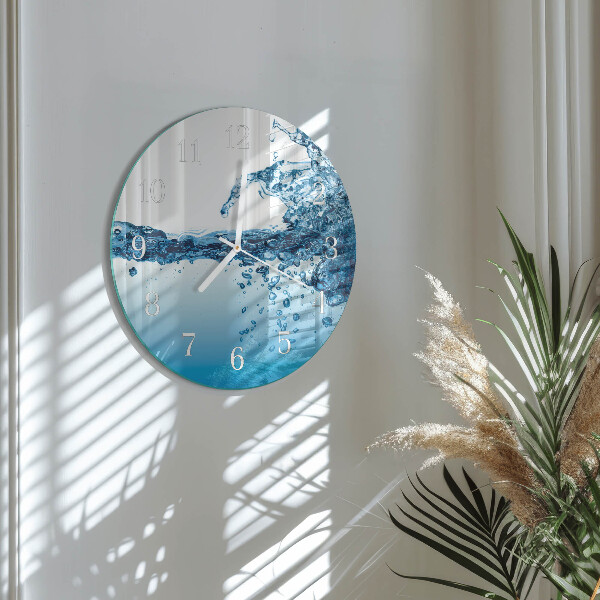 Round wall clock Water
