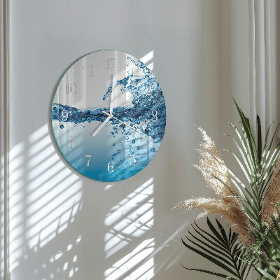 Round wall clock Water