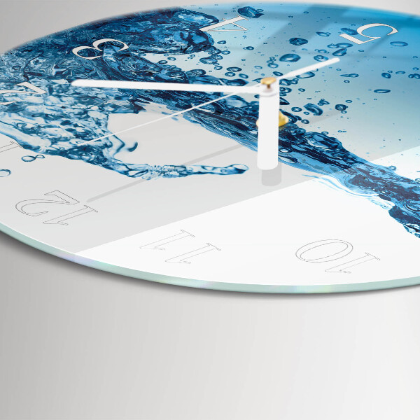 Round wall clock Water