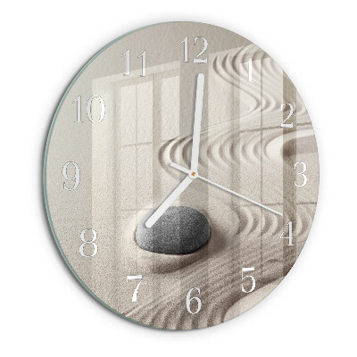 Round wall clock Stone Sand