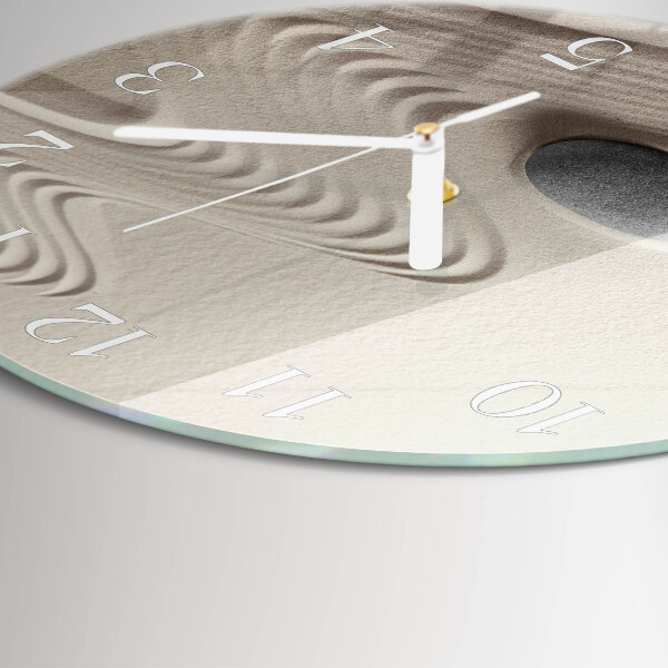Round wall clock Stone Sand