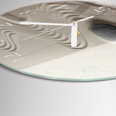 Round wall clock Stone Sand
