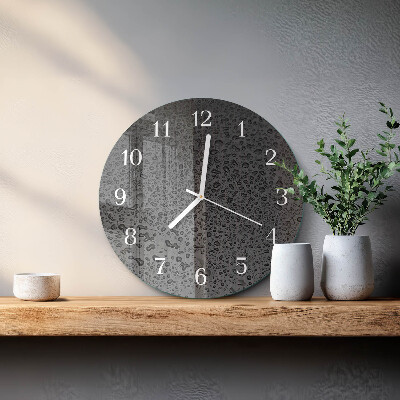 Round wall clock Drops of Water