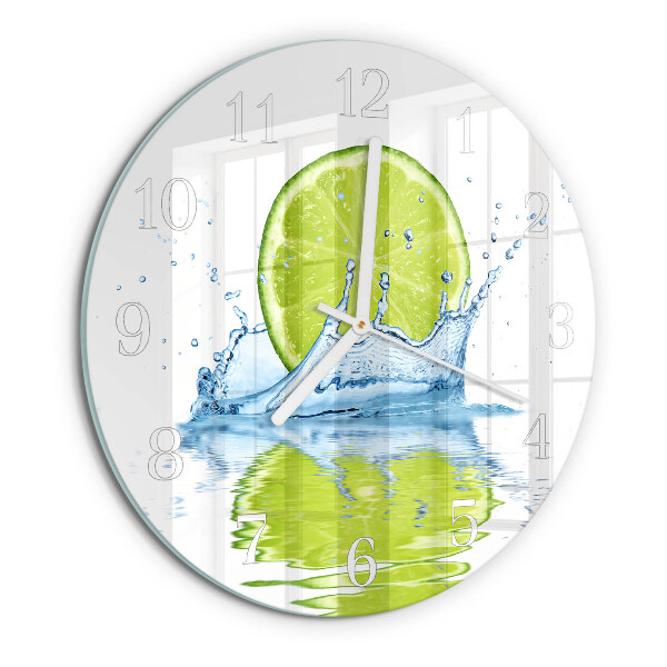 Round wall clock Limewater