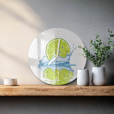 Round wall clock Limewater