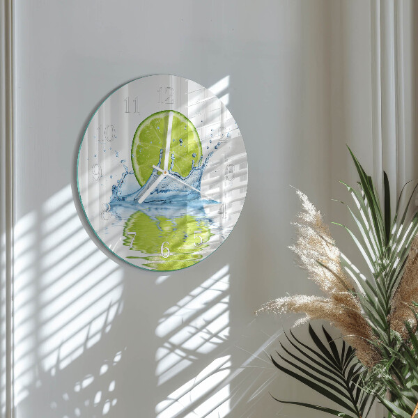 Round wall clock Limewater