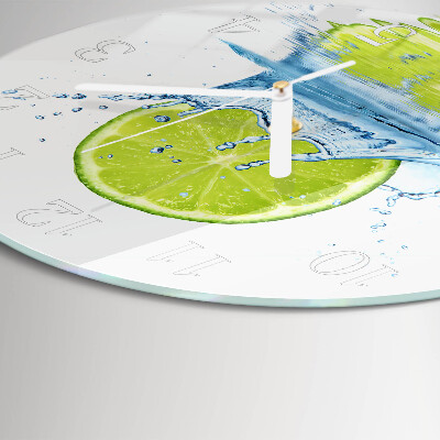 Round wall clock Limewater