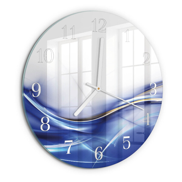 Round wall clock Abstract Lines