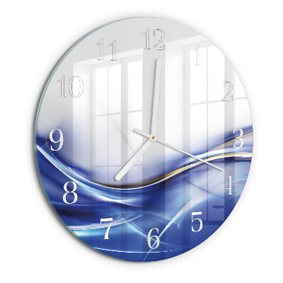 Round wall clock Abstract Lines