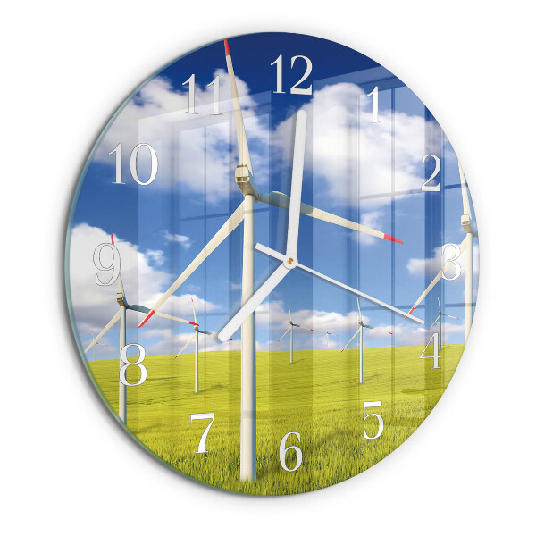 Round wall clock Wind Farm