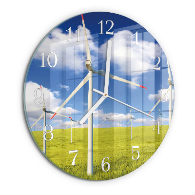 Round wall clock Wind Farm