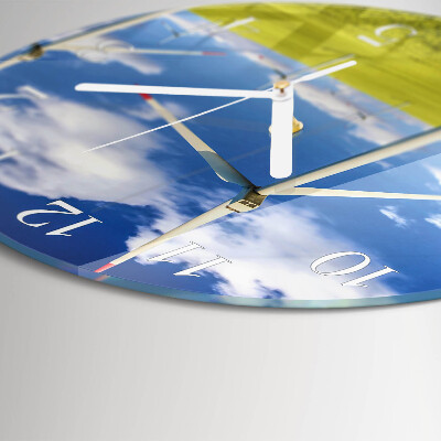 Round wall clock Wind Farm