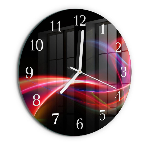 Round wall clock Abstract Lines
