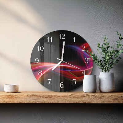 Round wall clock Abstract Lines