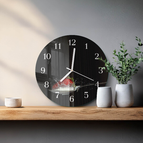 Round wall clock Strawberry