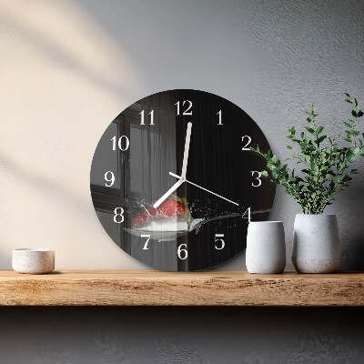 Round wall clock Strawberry