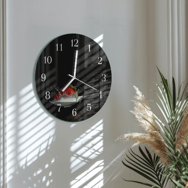 Round wall clock Strawberry