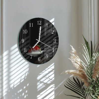 Round wall clock Strawberry