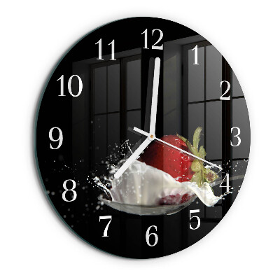 Round wall clock Strawberry