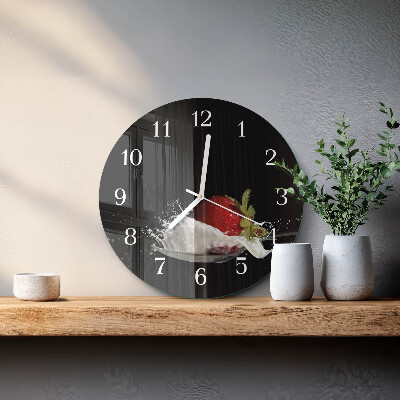 Round wall clock Strawberry