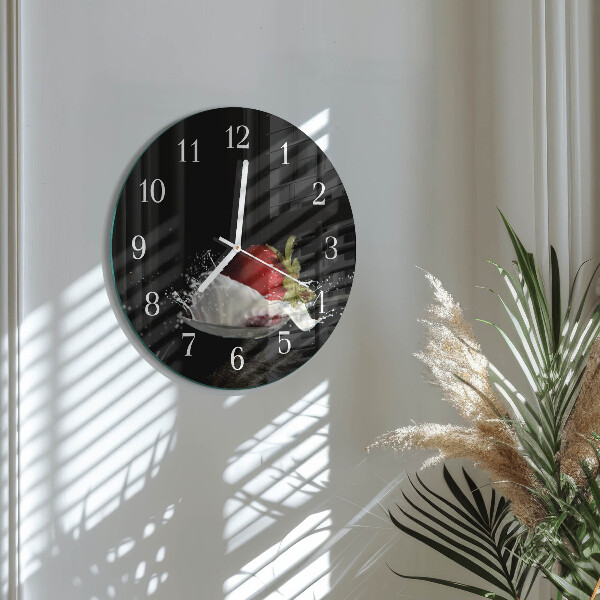 Round wall clock Strawberry