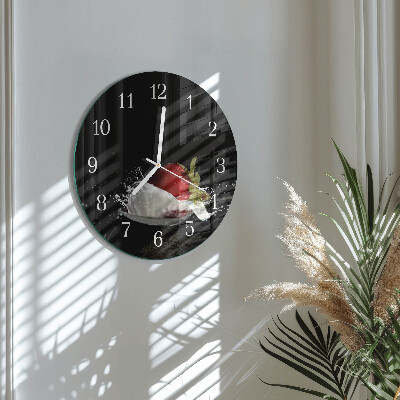 Round wall clock Strawberry