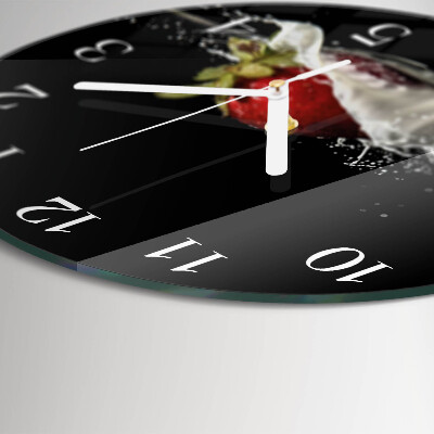 Round wall clock Strawberry