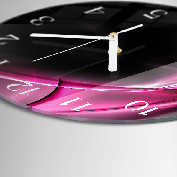 Round wall clock Abstract Lines