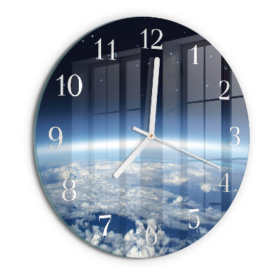 Round wall clock Earth's Universe