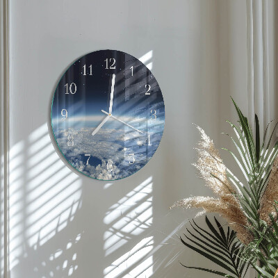 Round wall clock Earth's Universe