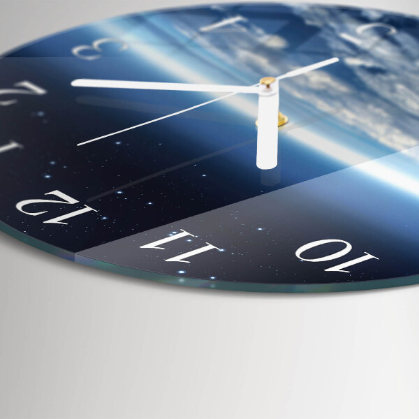 Round wall clock Earth's Universe