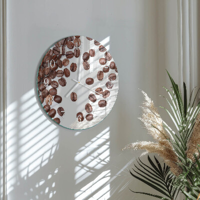 Round wall clock Coffee Beans