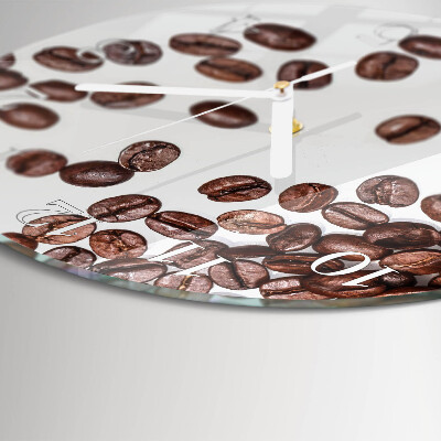 Round wall clock Coffee Beans