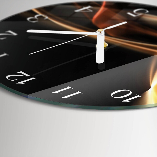 Round wall clock Abstract Lines