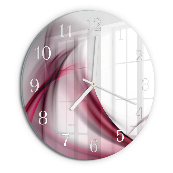 Round wall clock Abstract Lines