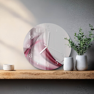 Round wall clock Abstract Lines