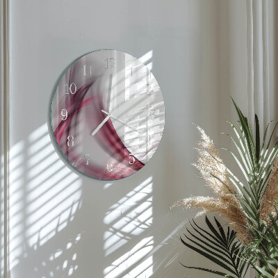 Round wall clock Abstract Lines
