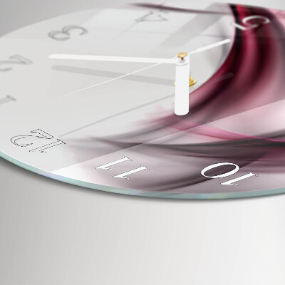 Round wall clock Abstract Lines