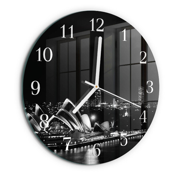 Round wall clock Sydney Horizon