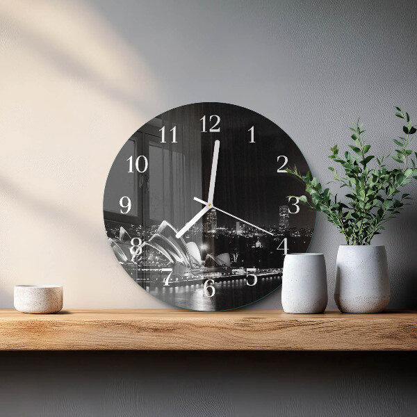 Round wall clock Sydney Horizon