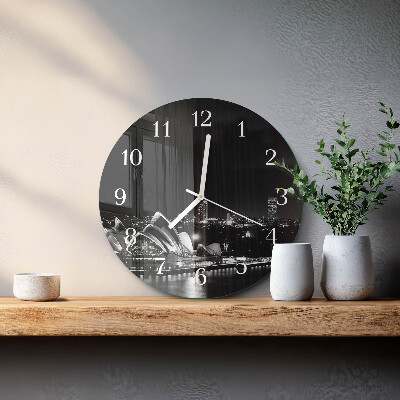 Round wall clock Sydney Horizon