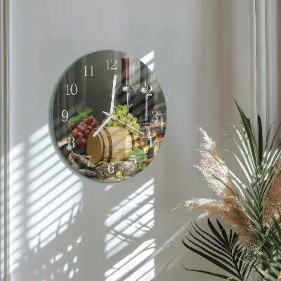 Round wall clock Grapes for Wine
