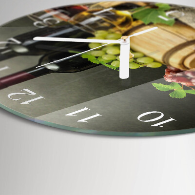 Round wall clock Grapes for Wine