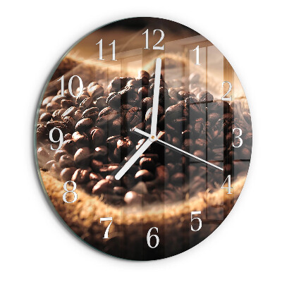 Round wall clock Coffee Beans