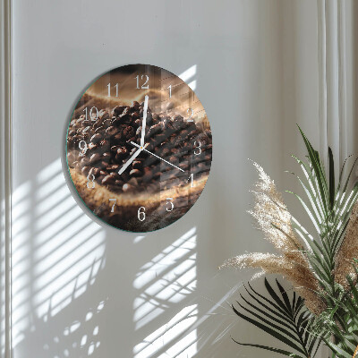 Round wall clock Coffee Beans