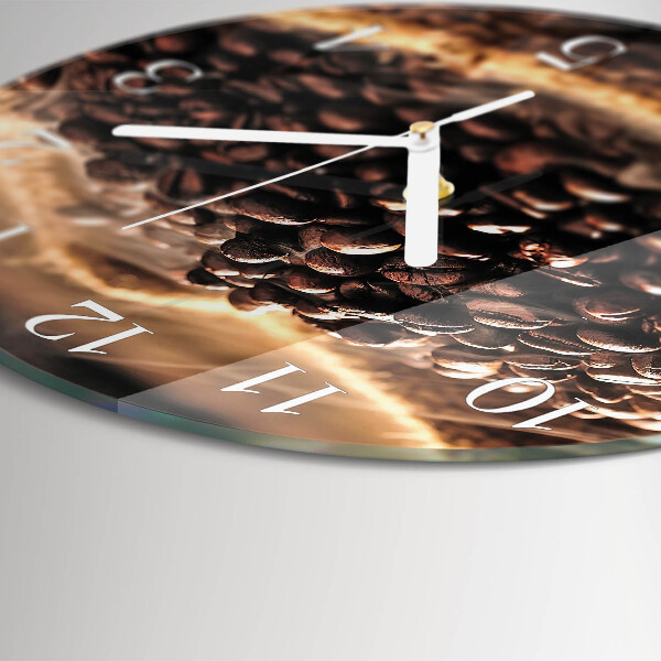 Round wall clock Coffee Beans