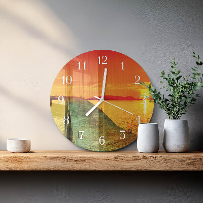 Round wall clock Bridge