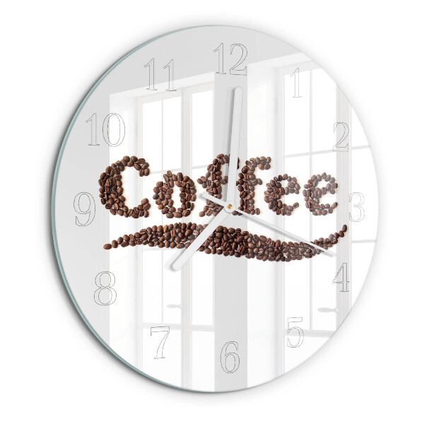 Round wall clock Coffee 