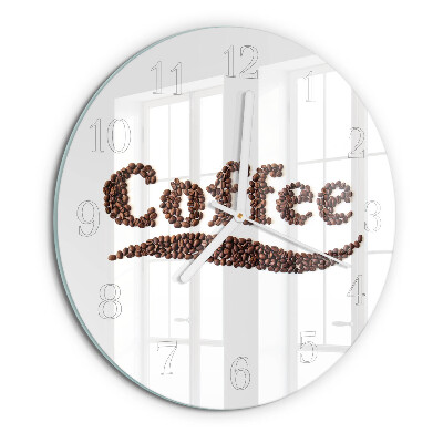 Round wall clock Coffee 
