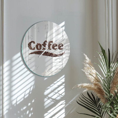 Round wall clock Coffee 